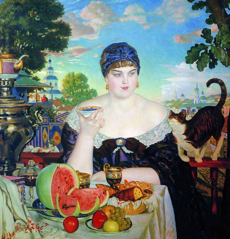 The Merchants Wife, Boris Kustodiev